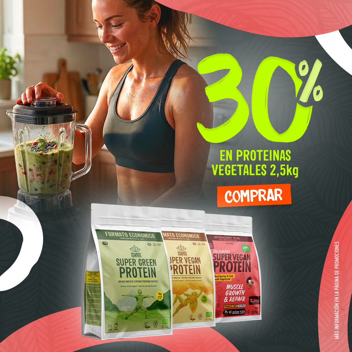 30% Proteínas Vegetales 2,5kg